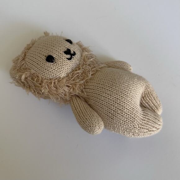 Cuddle + Kind Baby Lion Plush Doll Animal Collection Knit Hand Made Peru 7” - Picture 3 of 8